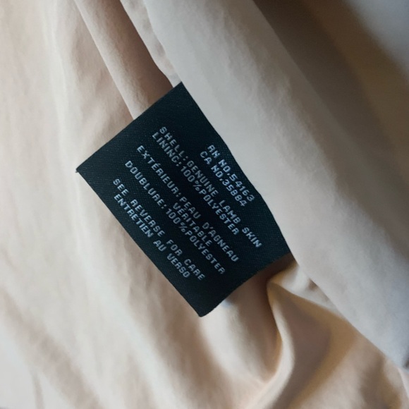 Cole Haan Blush Leather Moto Jacket - Picture 4 of 7